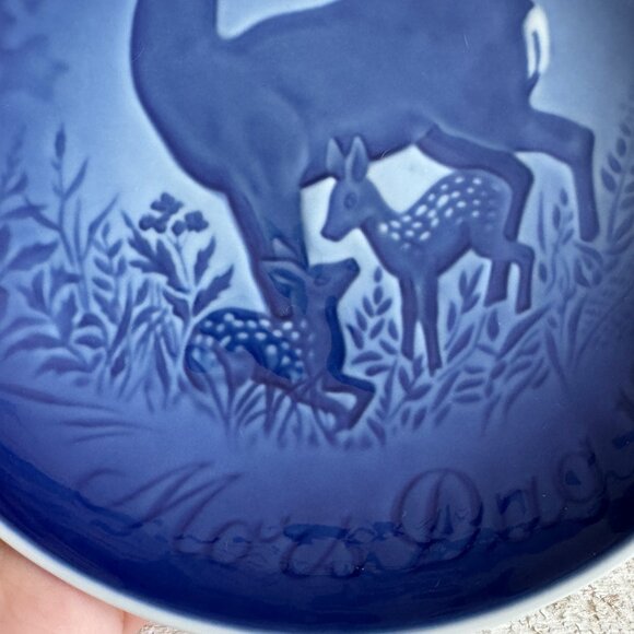 Vintage Mother’s Day 1975 Collector's Plate - Mors Dag Deer With Fawns - Picture 6 of 10